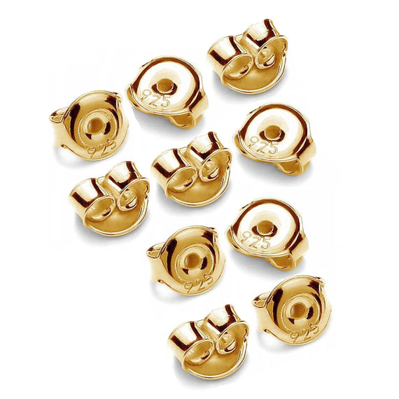 Zapięcia do kolczyków złote/pozłacane - baranki 5 par