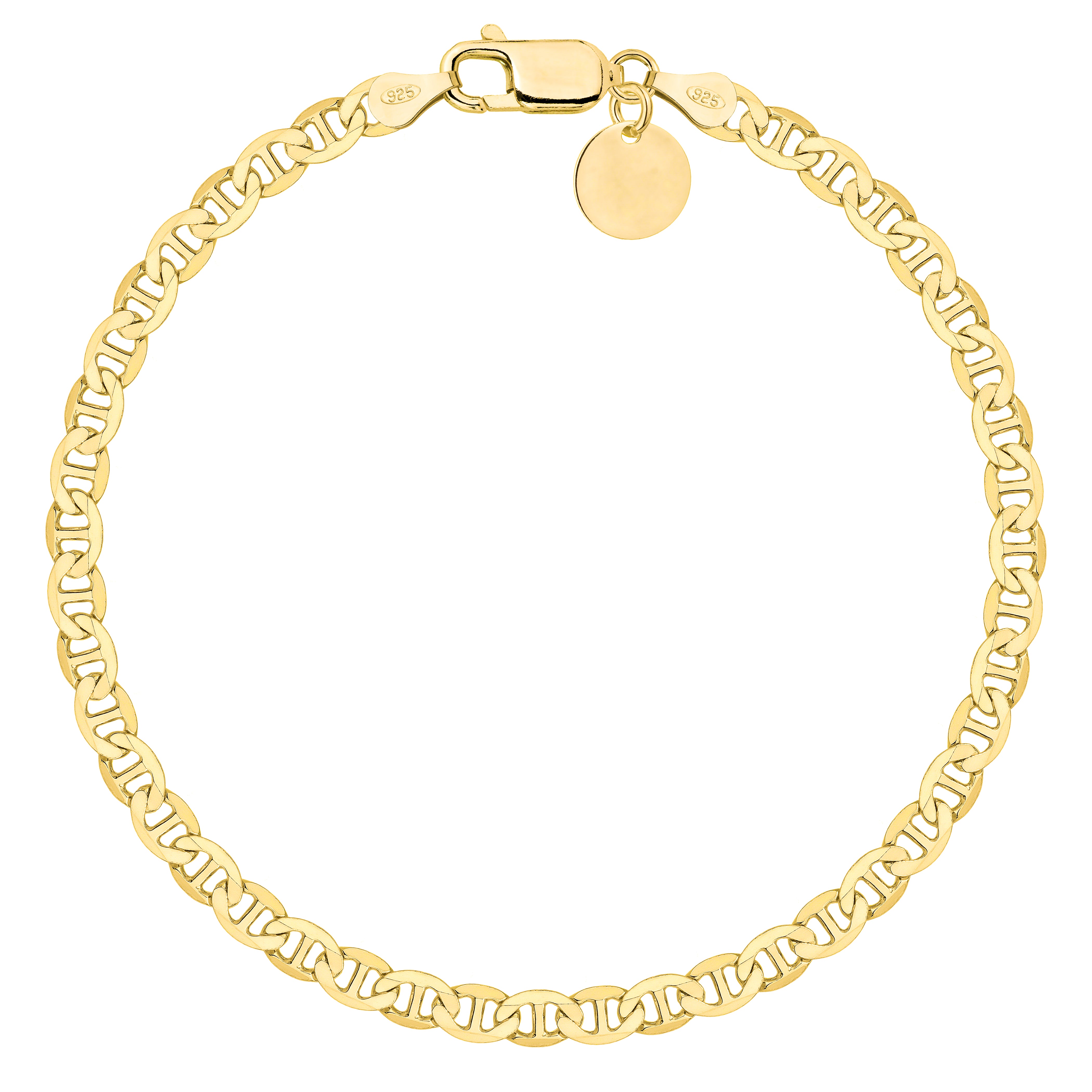 BRANSOLETKA POZŁACANA SREBRNA GUCCI 4,5MM PR. 925 585