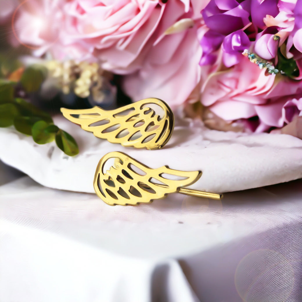 Nausznice skrzydła złocone