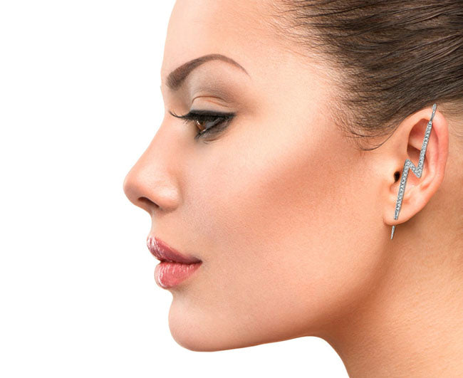 Kolczyk-nausznica błyskawica