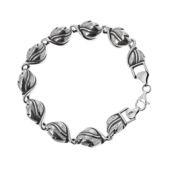 Bransoletka damska liście