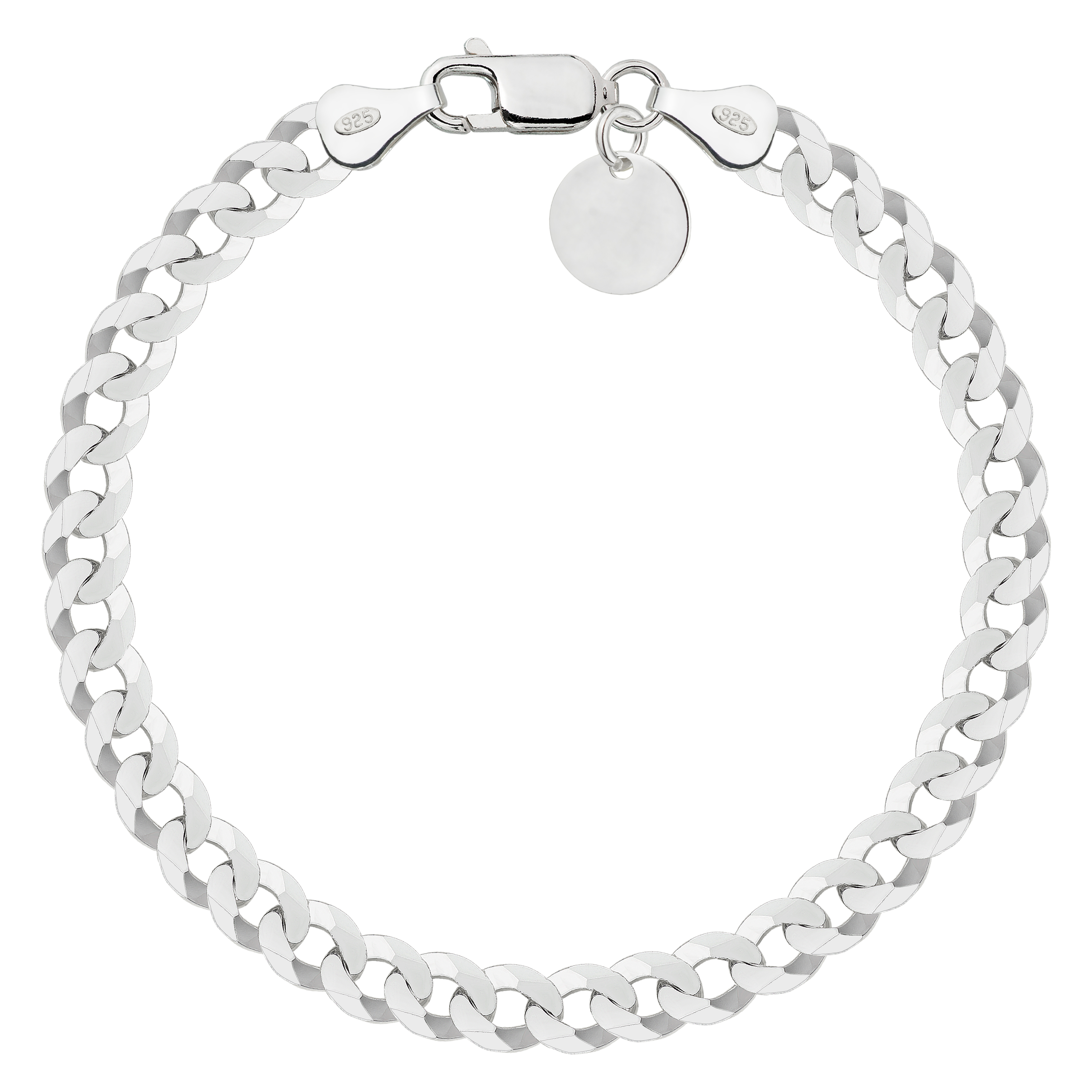 BRANSOLETKA SREBRNA PANCERKA 6.5MM PR. 925