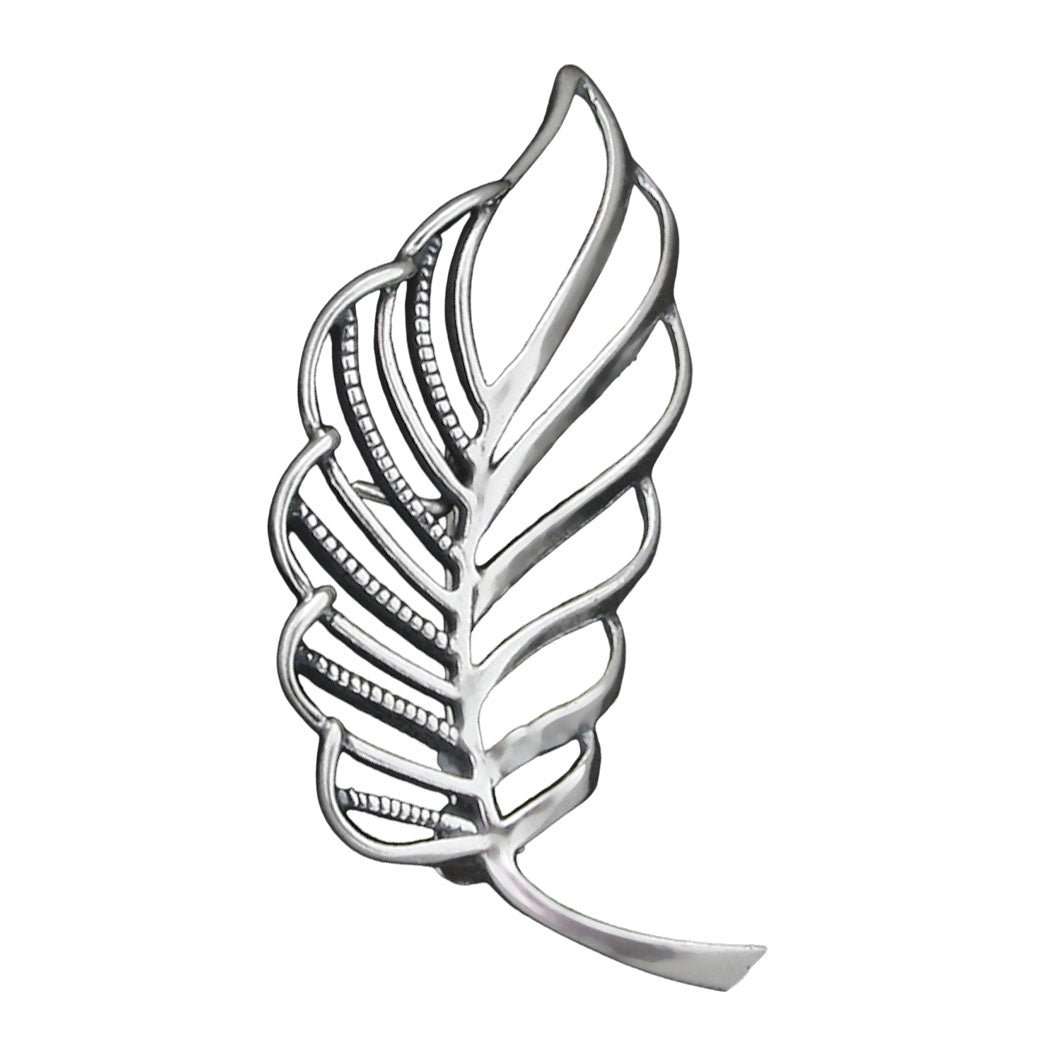 Broszka liść/piórko
