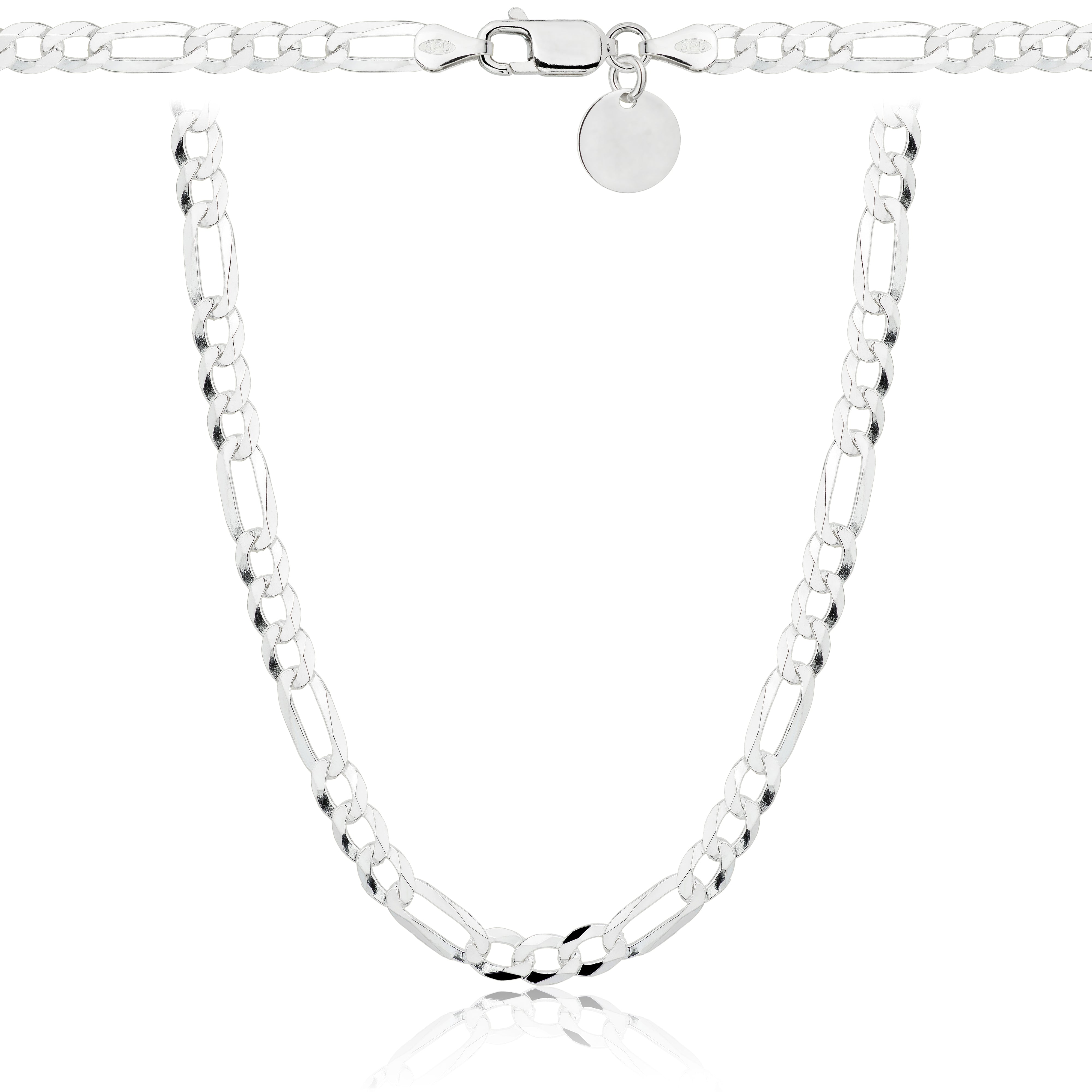 ŁAŃCUSZEK SREBRNY FIGARO 4,5MM PR. 925