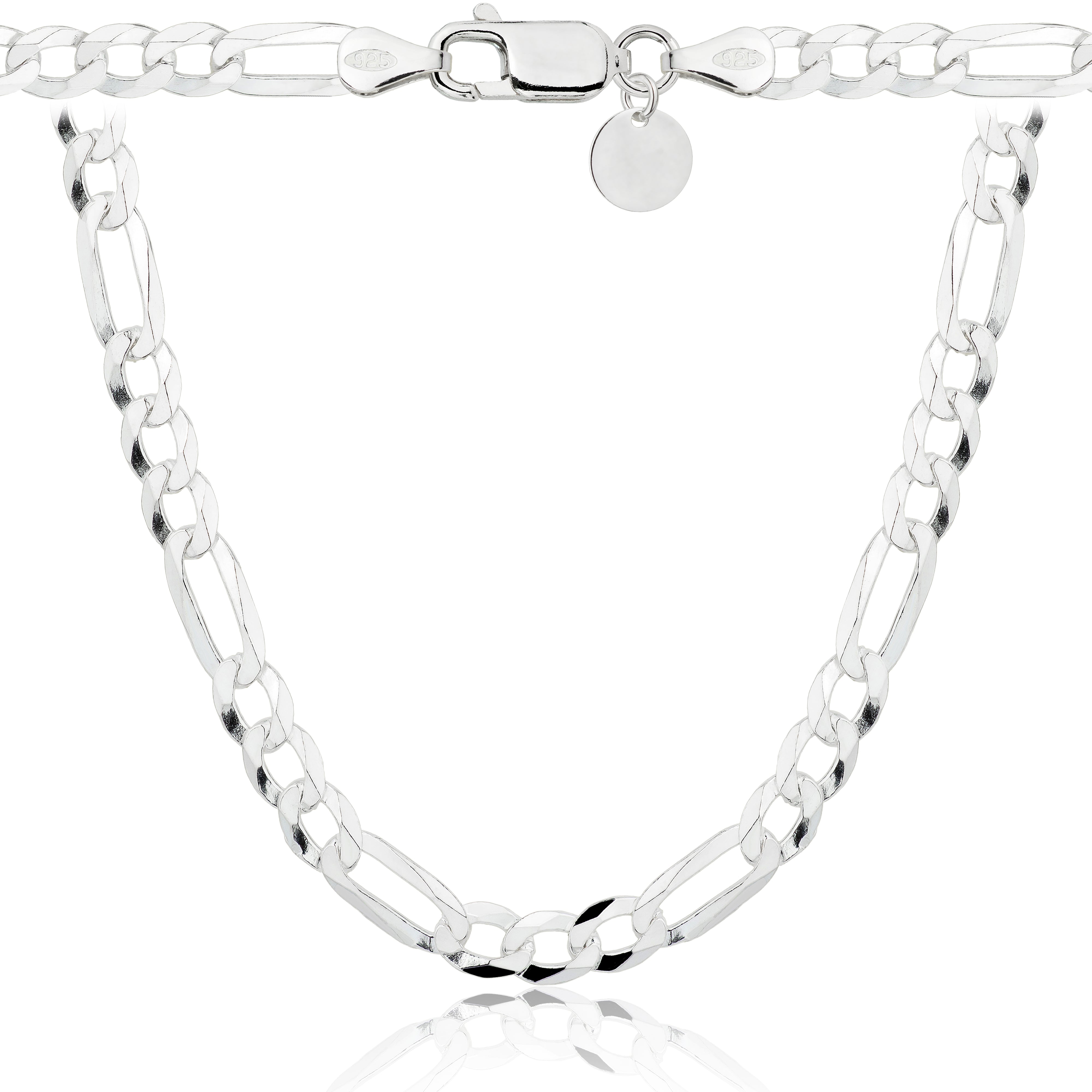 ŁAŃCUSZEK SREBRNY FIGARO 7MM PR. 925