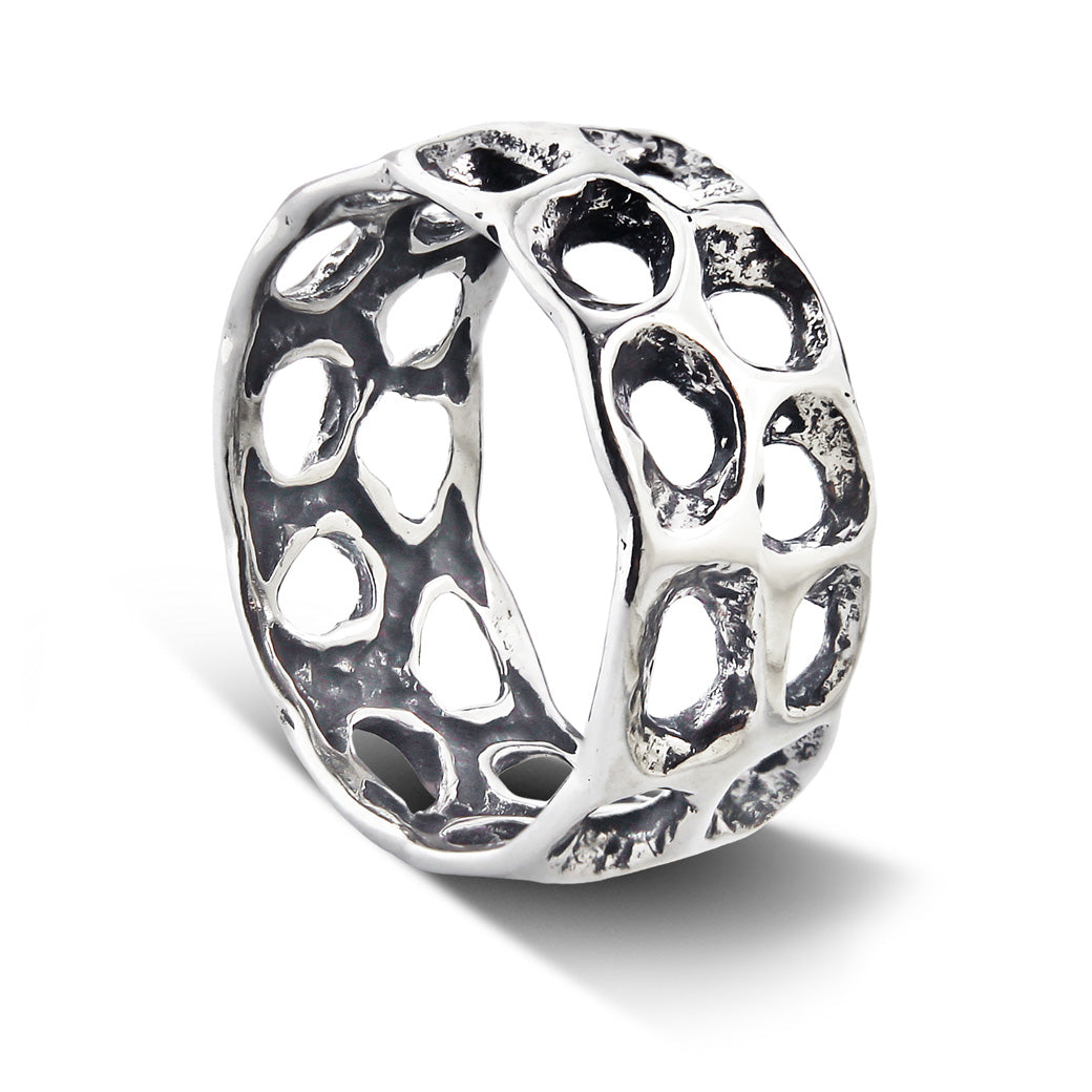 Szeroka obrączka surowa forma