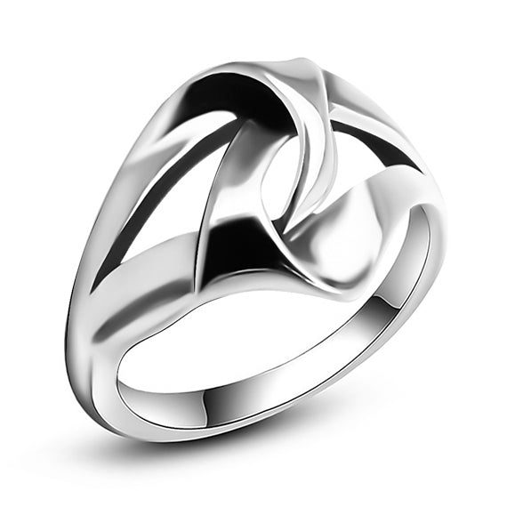 Pierścionek z przeplotem z przodu