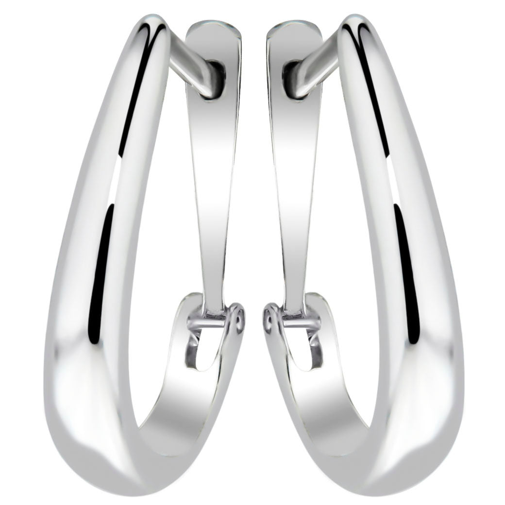 Kolczyki krople pętelki