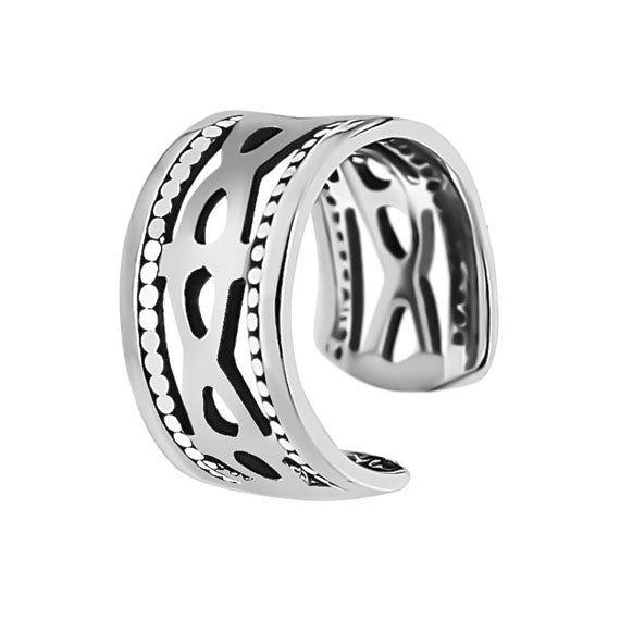 Nausznica zaciskowa ażurowa