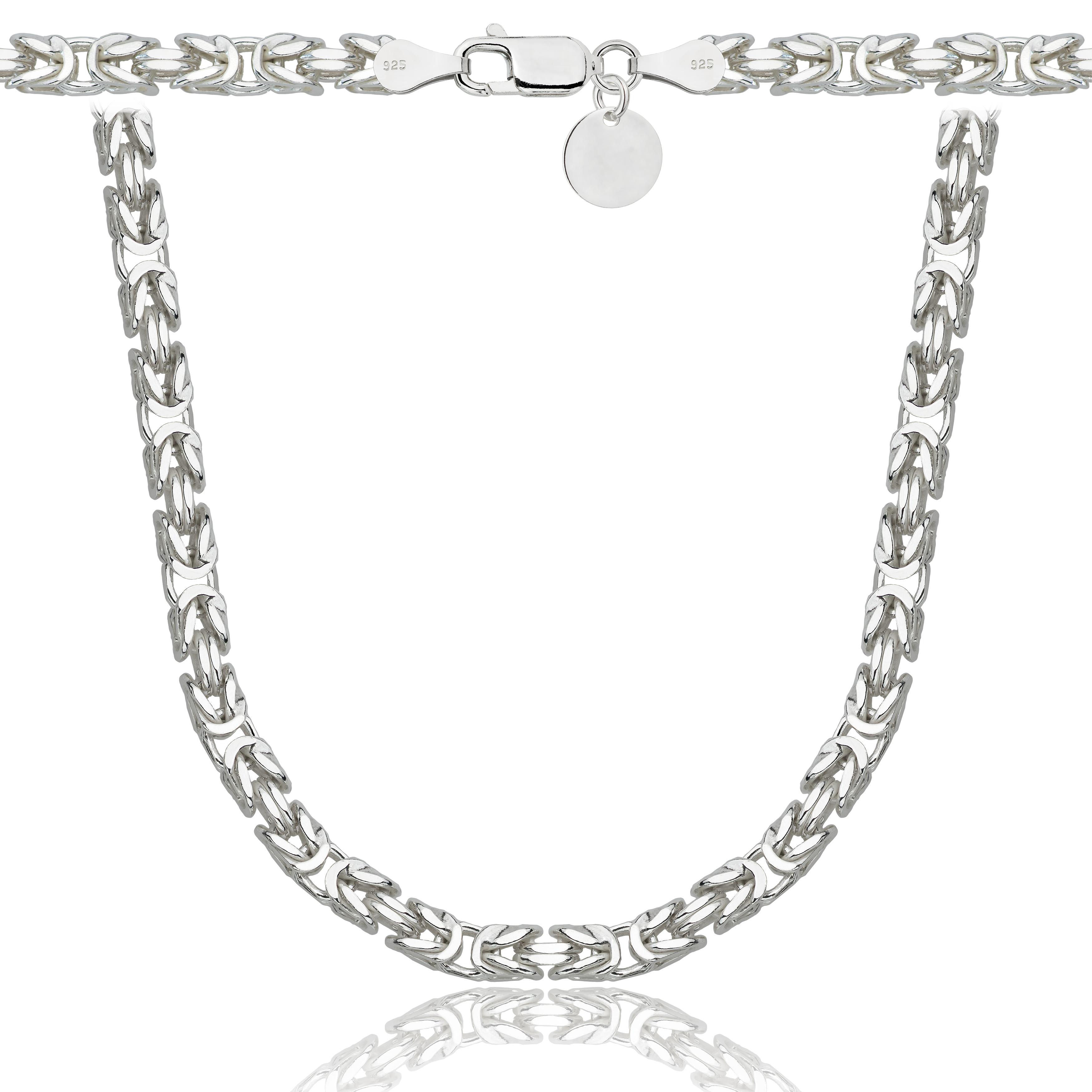 ŁAŃCUSZEK SREBRNY KRÓLEWSKI 4,5MM PR. 925