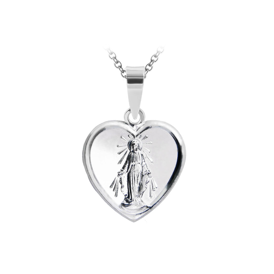 Cudowny medalik Matka Boska w sercu