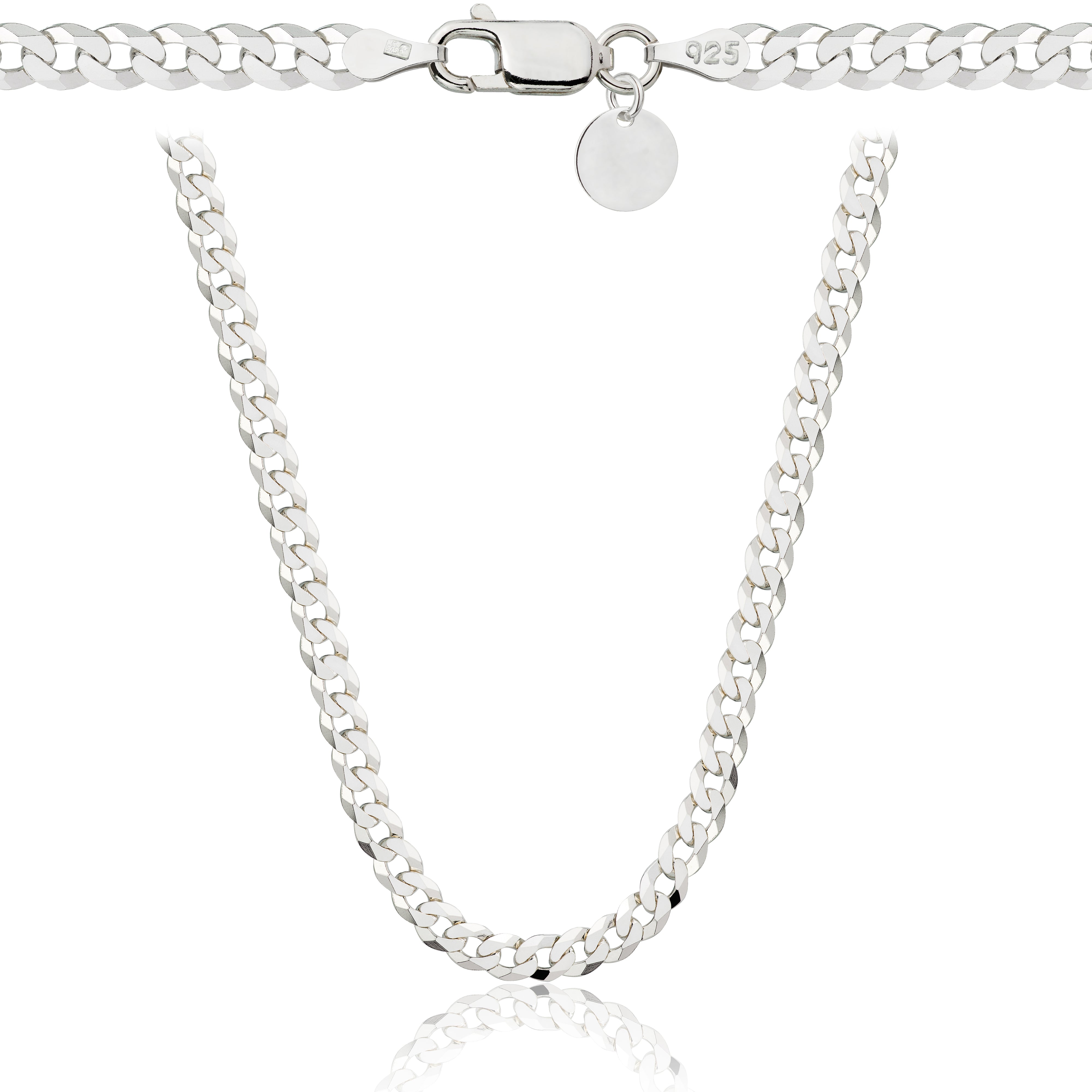 ŁAŃCUSZEK SREBRNY PANCERKA 3,8MM PR. 925