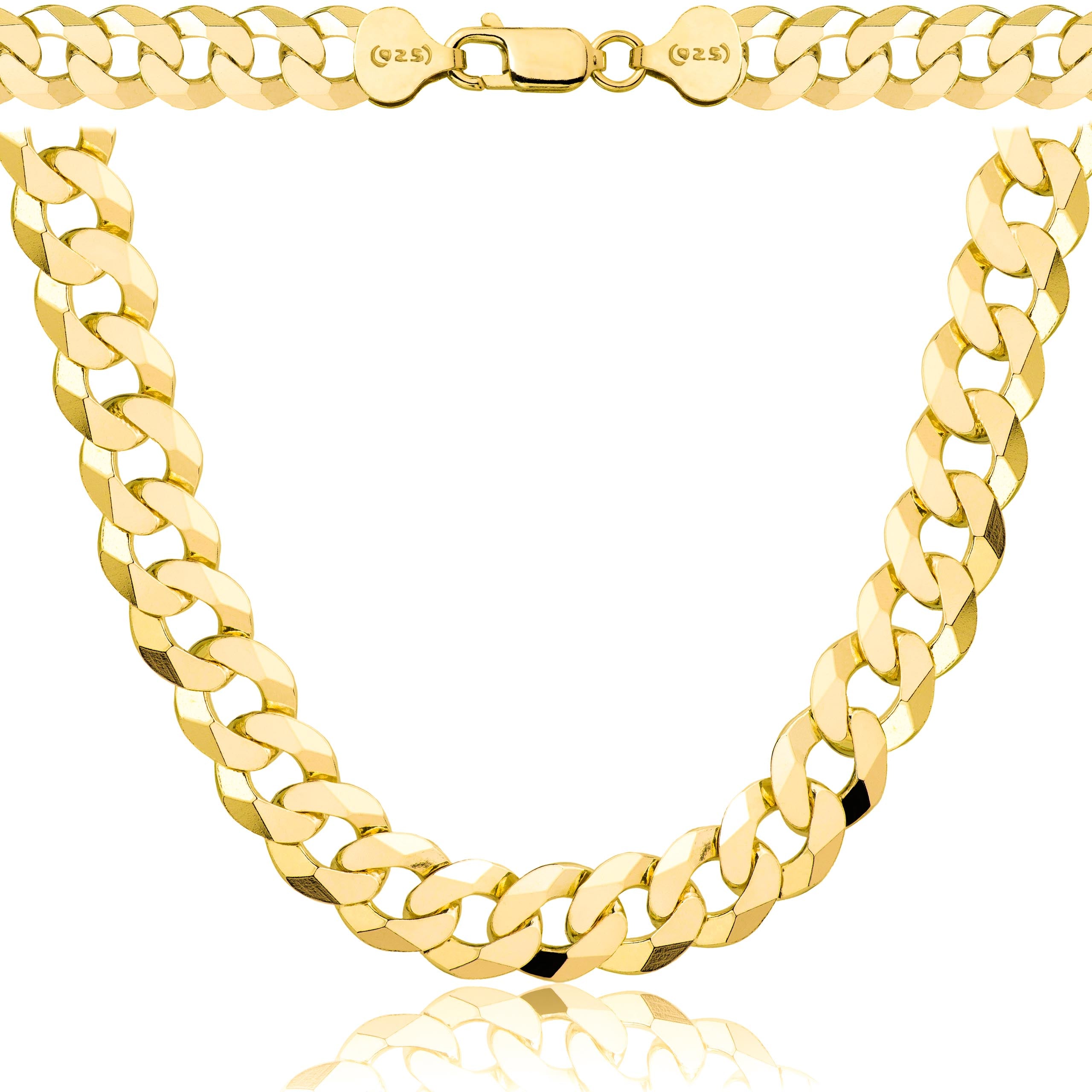 ŁAŃCUSZEK POZŁACANY SREBRNY PANCERKA 8,5MM PR. 925 585