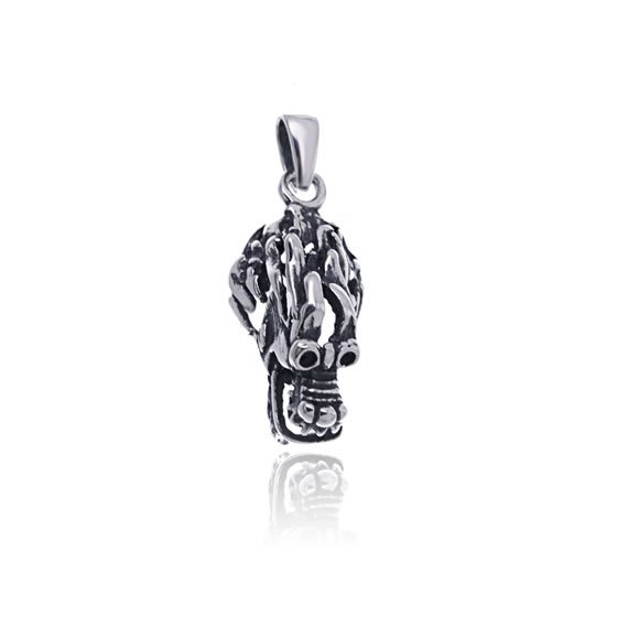 Wisiorek czaszka ażurowa