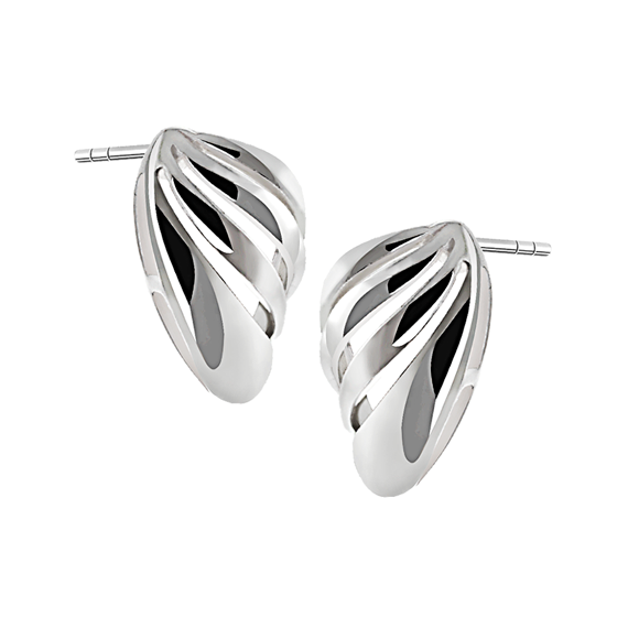 Kolczyki ażurowe falki