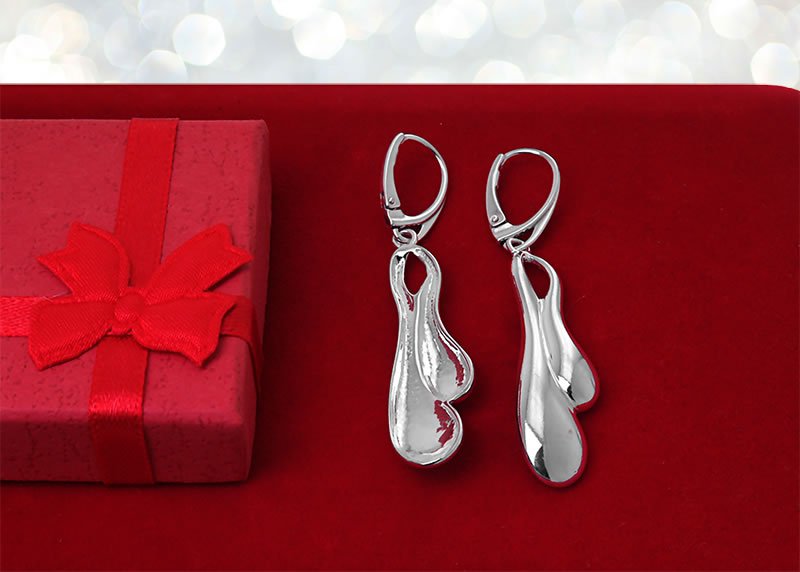 Kolczyki podwójne krople