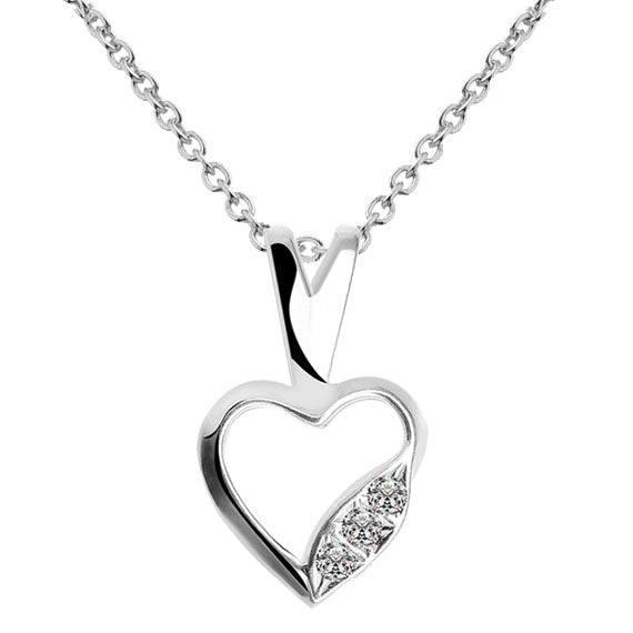 Zawieszka SERCE z łańcuszkiem KOMPLET