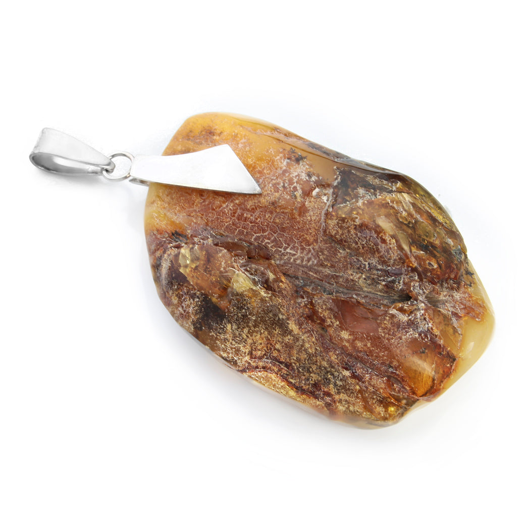 Unikatowy wisior z bursztynem naturalnym