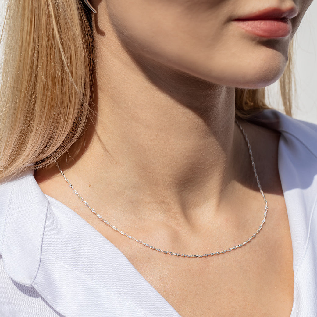 Łańcuszek singapur 45cm