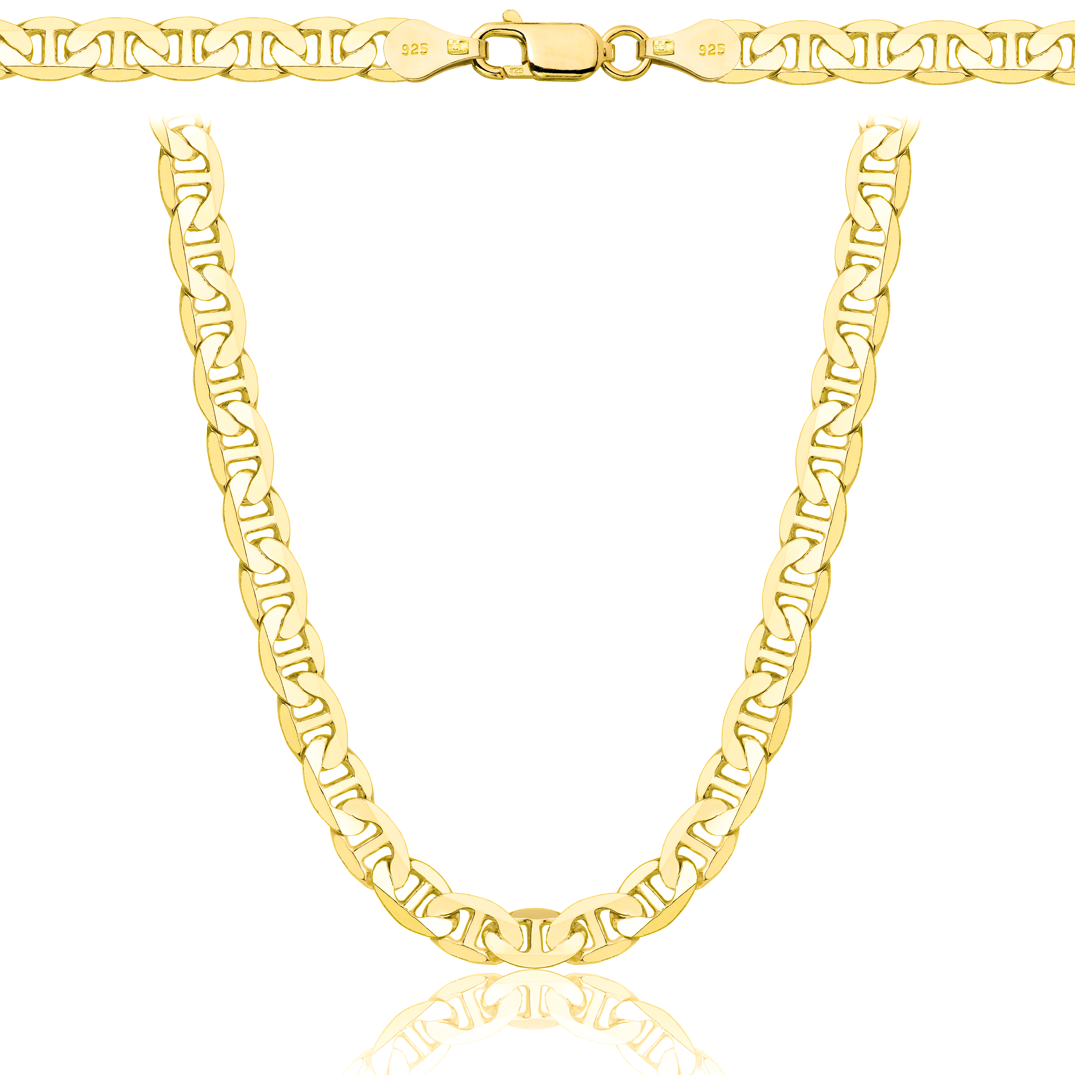 ŁAŃCUSZEK POZŁACANY SREBRNY GUCCI 5,5MM PR. 925 585