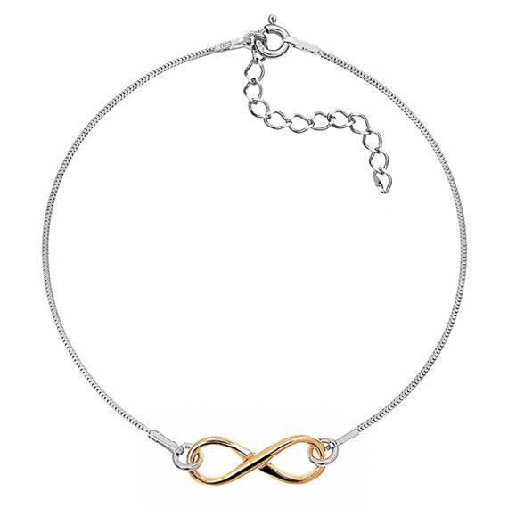 Bransoletka nieskończoność złota