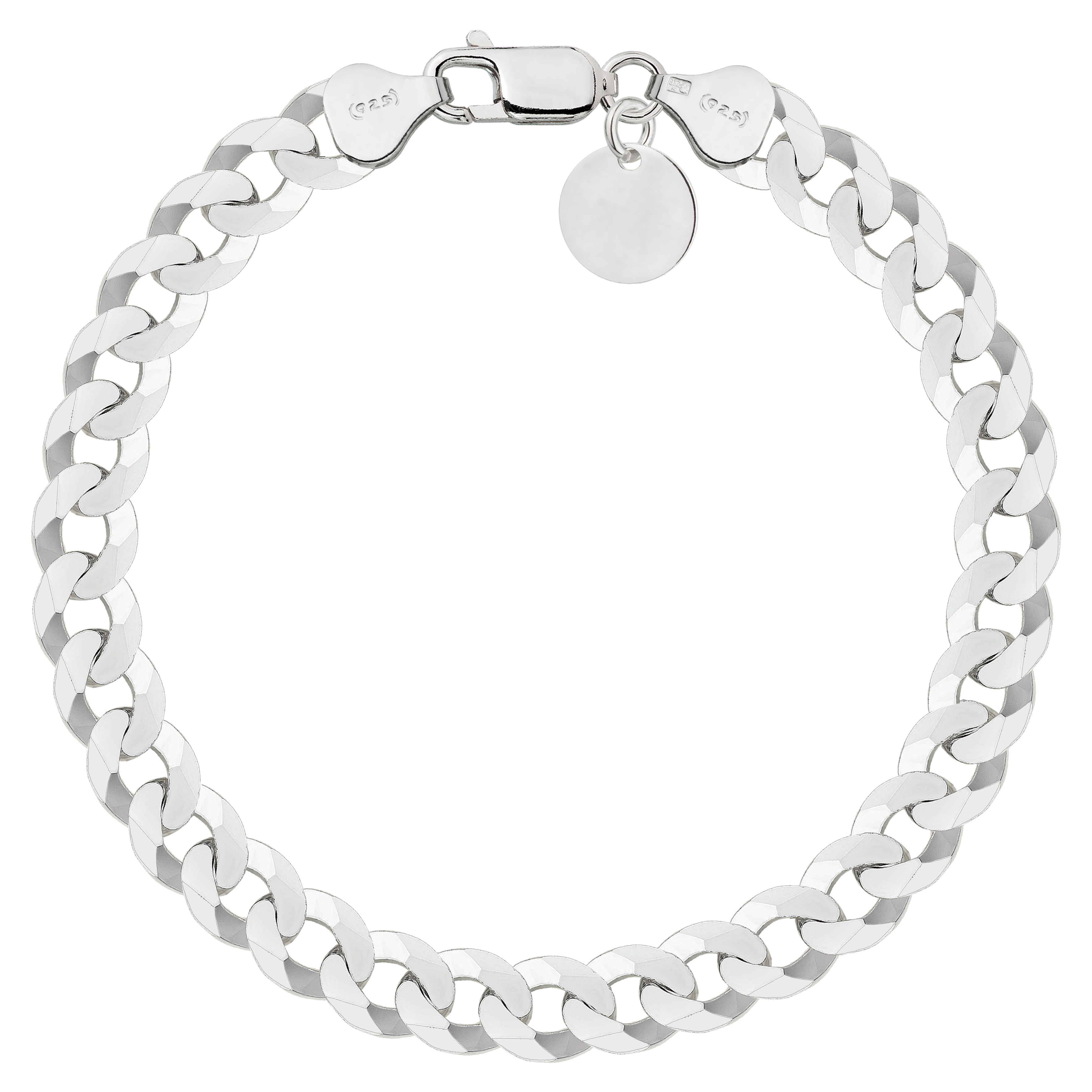 BRANSOLETKA SREBRNA PANCERKA 7.5MM PR. 925