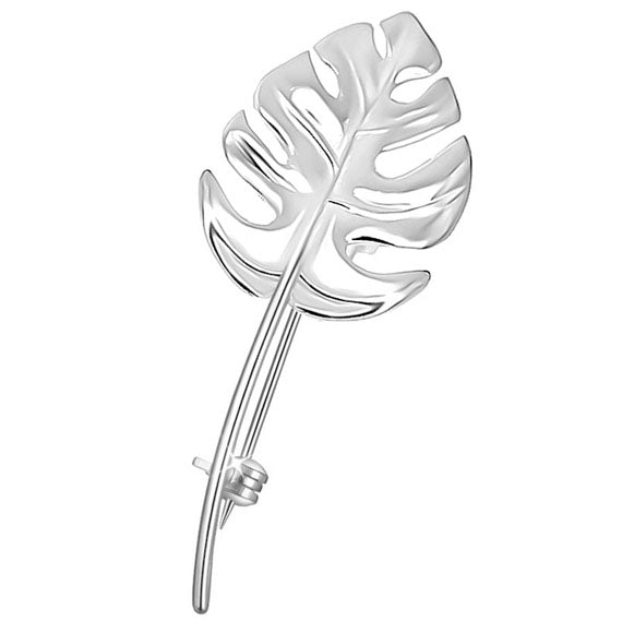 Broszka liść monstery