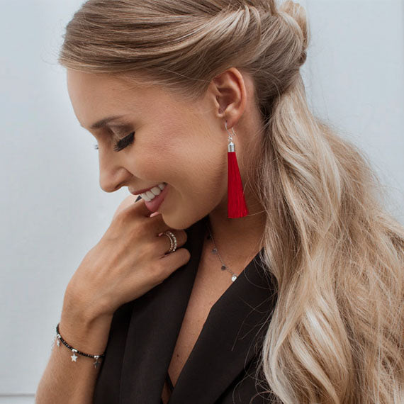 Chwosty jedwabne jasnoszare