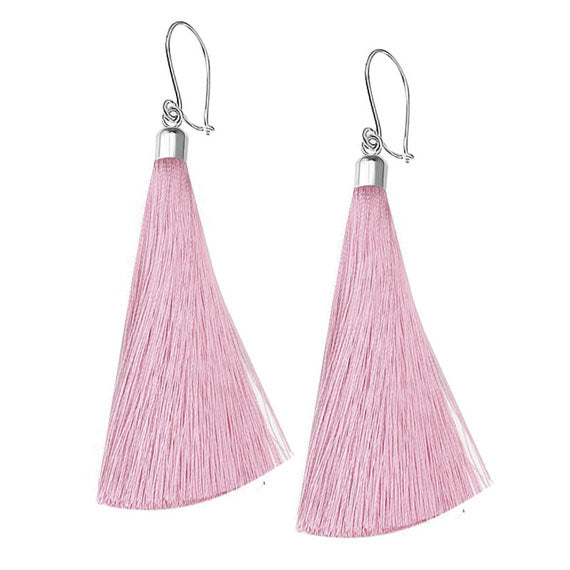 Chwosty jedwabne brudny róż