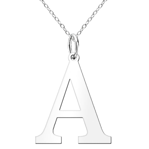 Naszyjnik celebrytka z dużą literą A