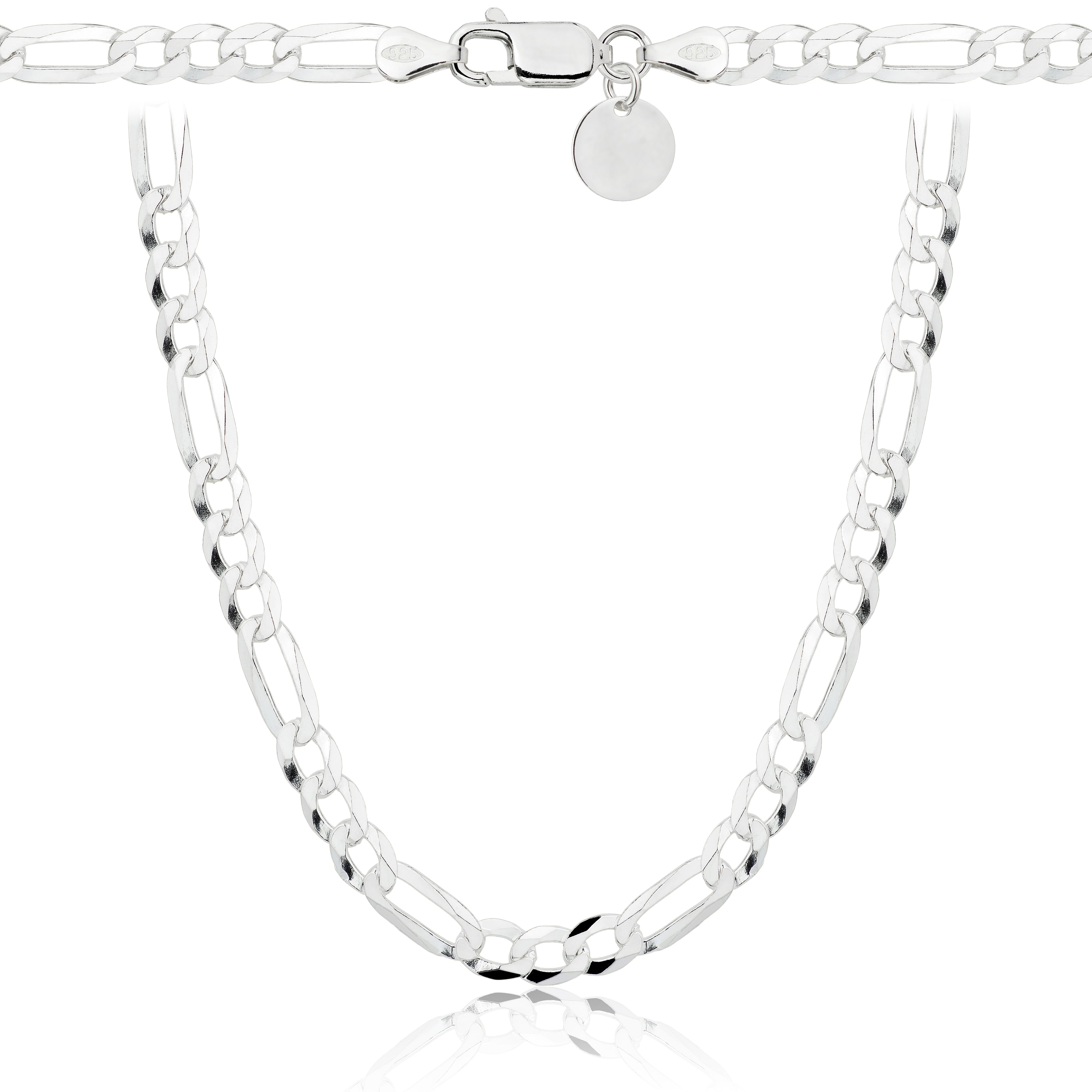 ŁAŃCUSZEK SREBRNY FIGARO 5,5MM PR. 925