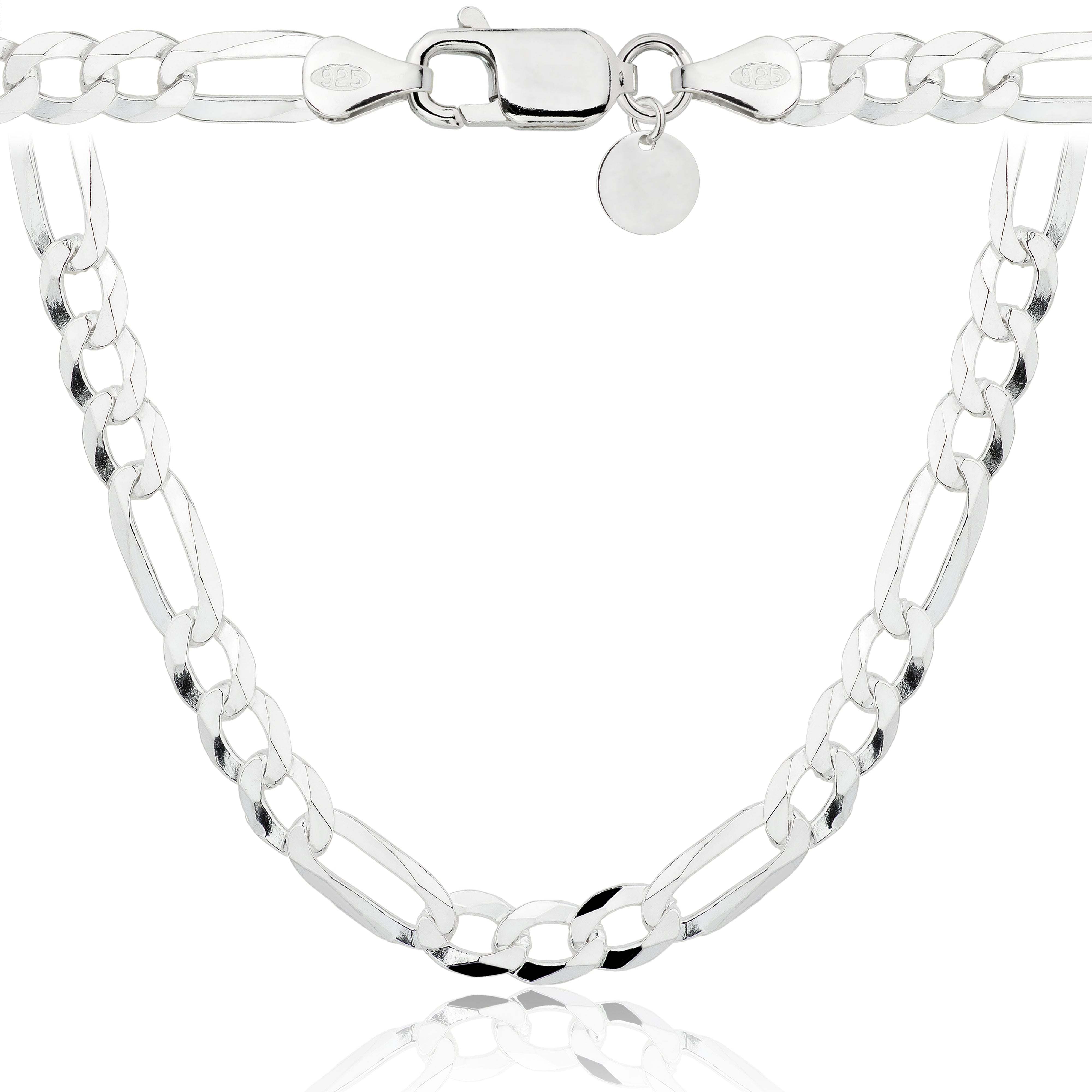 ŁAŃCUSZEK SREBRNY FIGARO 8MM PR. 925