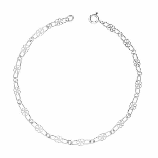 Bransoletka damska kwiaty