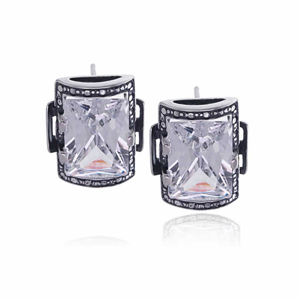 Kolczyki cyrkonia 10x14mm