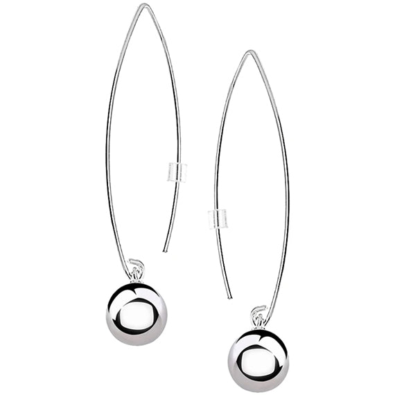 Kolczyki kulki na łezce