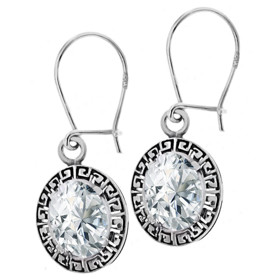 Kolczyki z cyrkonią droga grecka