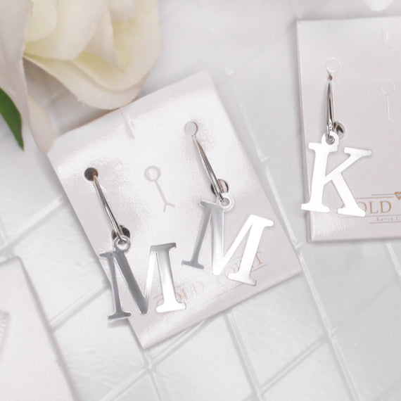 Kolczyki literki zamek angielski litera Z