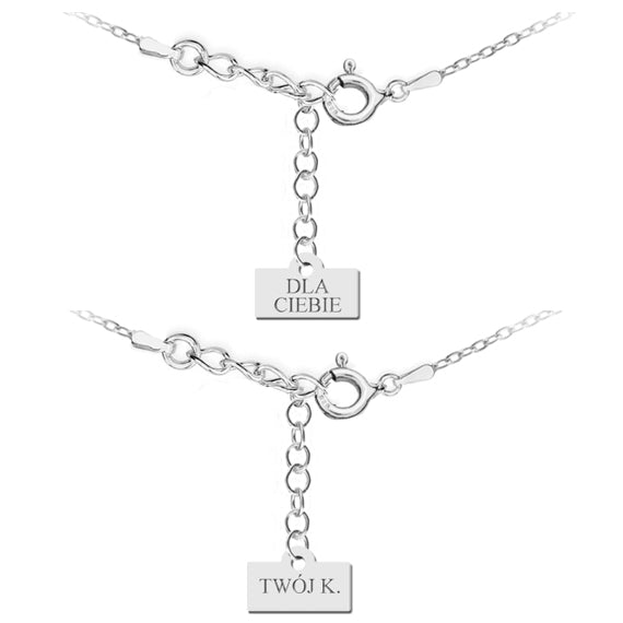 Celebrytka naszyjnik z puzzlem + Twój grawer