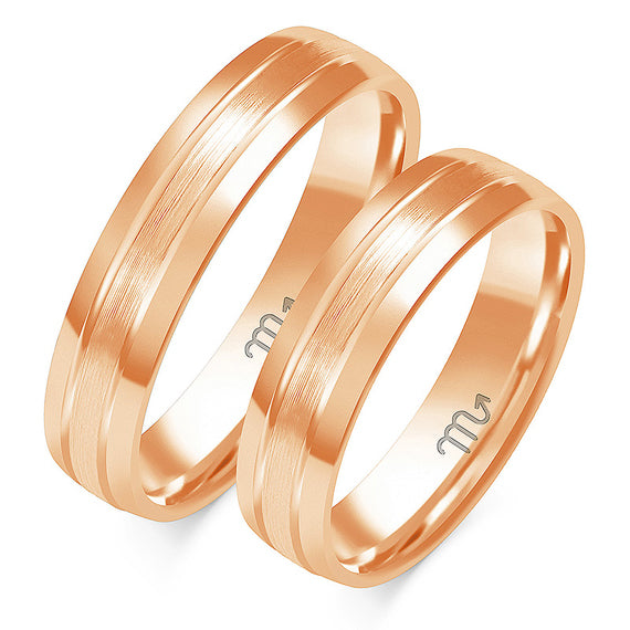 Obrączki z różowego złota