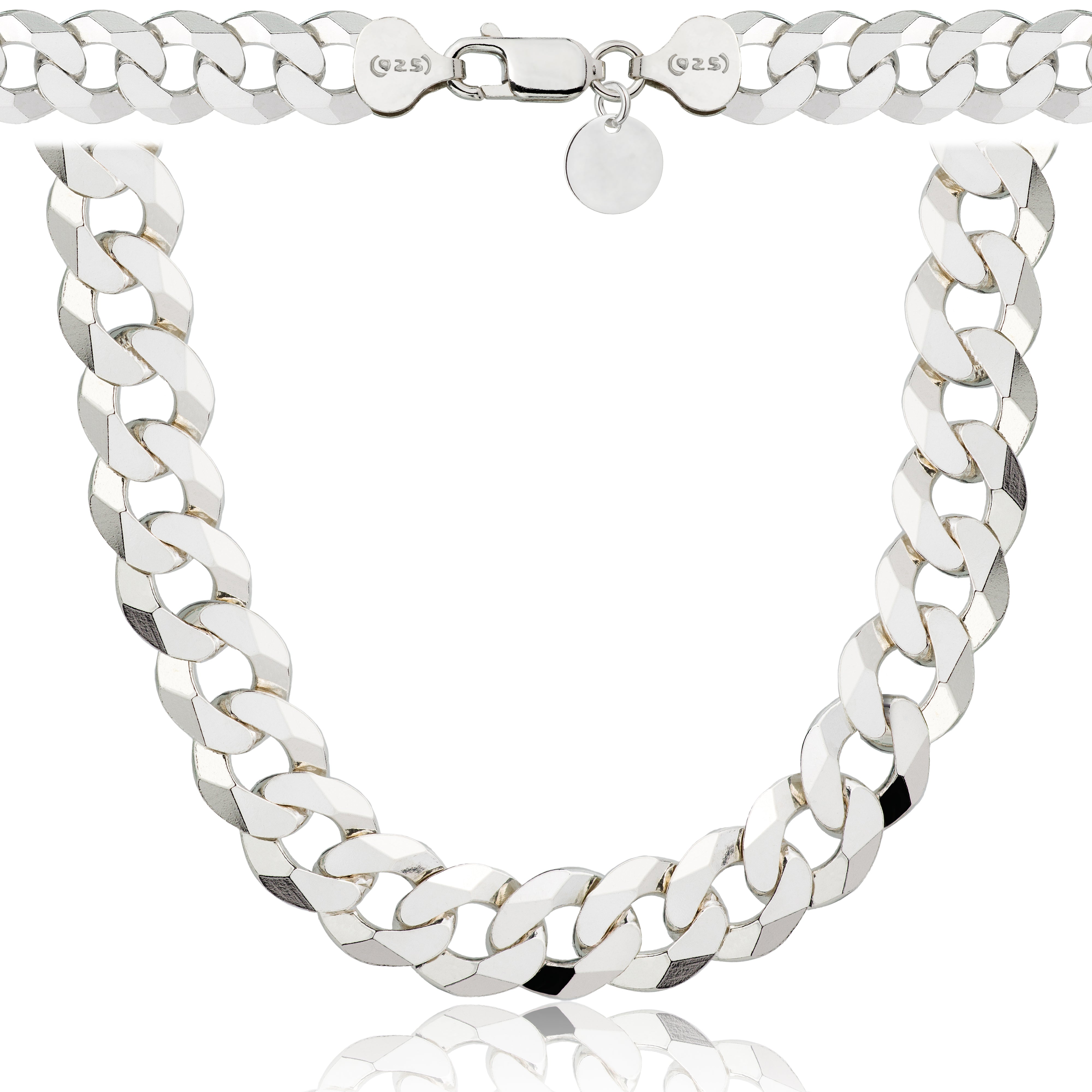 ŁAŃCUSZEK SREBRNY PANCERKA 9,5MM PR. 925