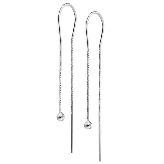 Przekładane kolczyki podwójne kuleczki