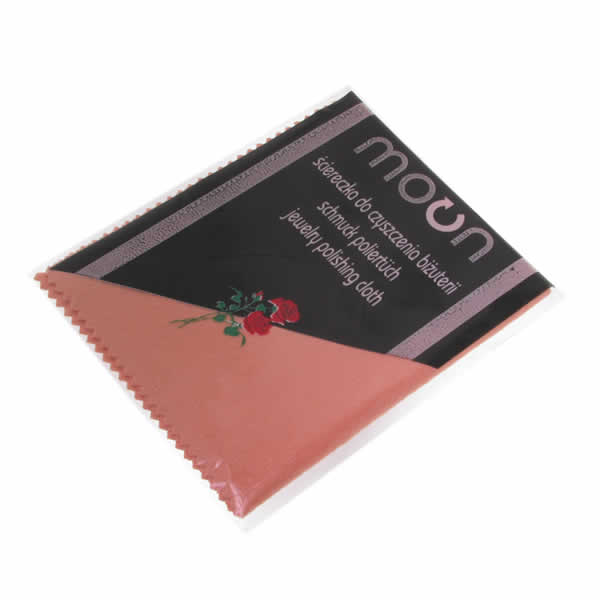 Ściereczka do czyszczenia biżuterii pomarańczowa