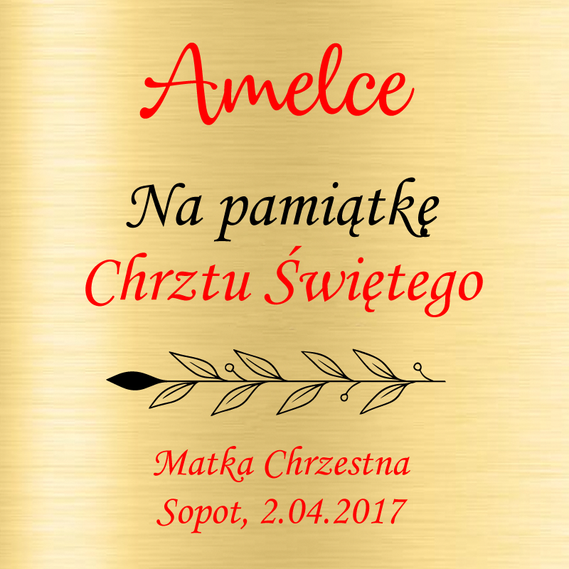 Łyżeczka srebrna Pamiątka Chrztu/Narodzin