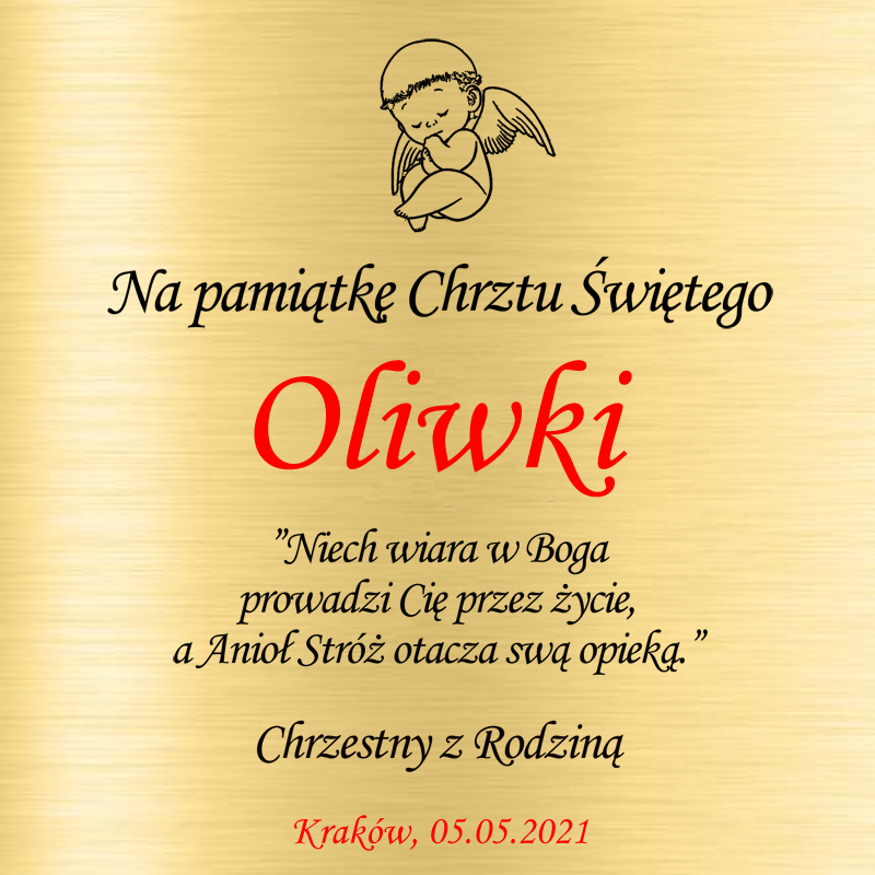 Łyżeczka srebrna Pamiątka Chrztu/Narodzin
