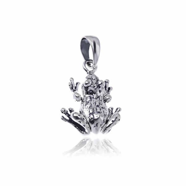 Wisiorek ruchomy żabka