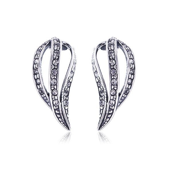 Kolczyki łezki z dżetami