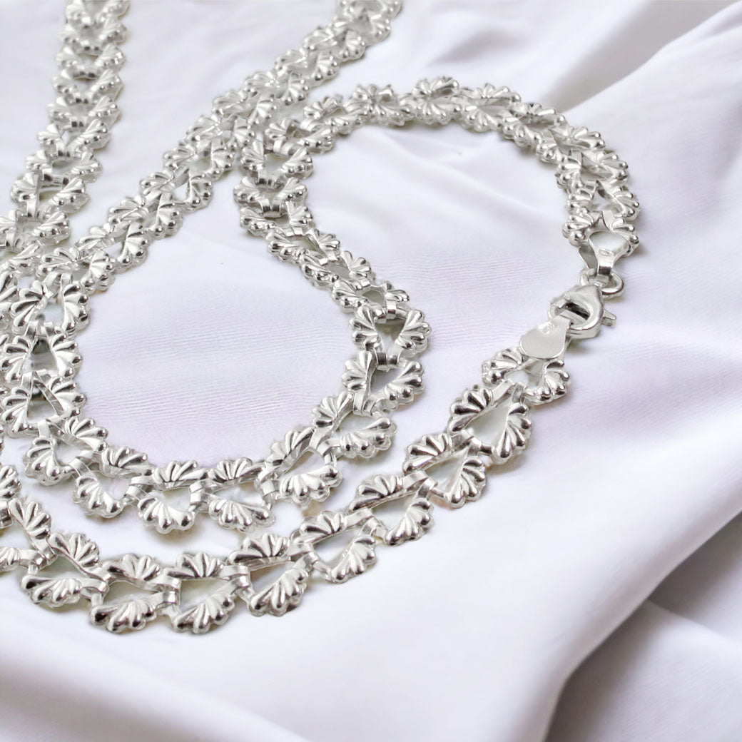 Naszyjnik/kolia zdobiona 45cm