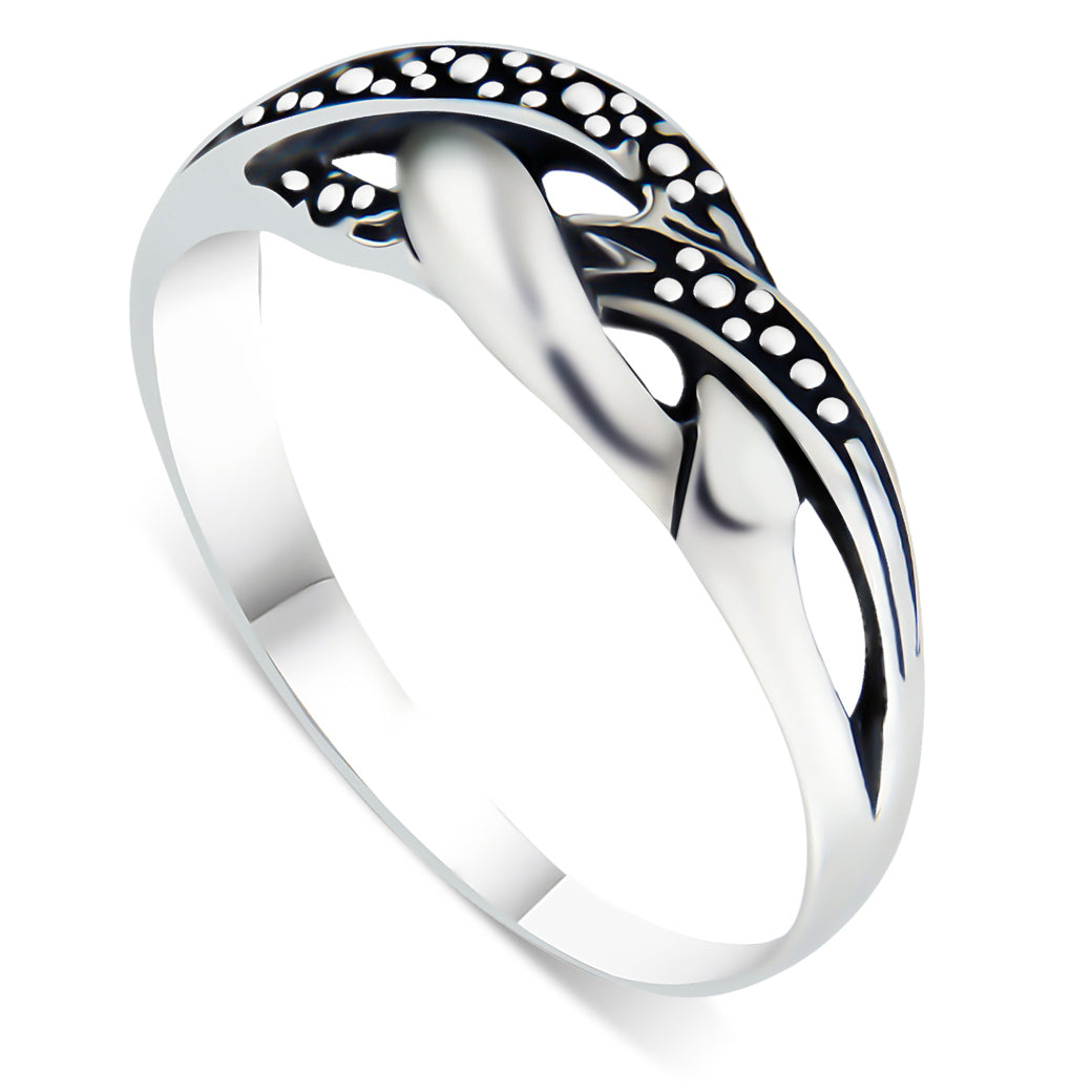 Pierścionek warkocz