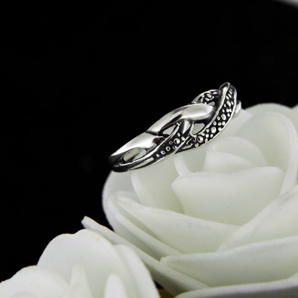 Pierścionek warkocz