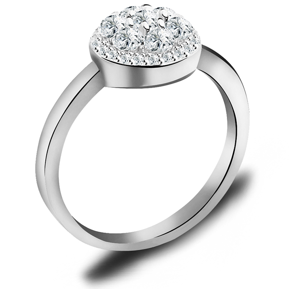 pierścionek zaręczynowy srebrny
